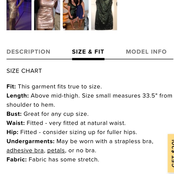 Lulus rose gold sequin bodycon mini dress size M - Picture 6 of 7